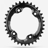 ABSOLUTE BLACK- Oval SHIMANO XT M8000/SLX M7000 96BCD Black 36T