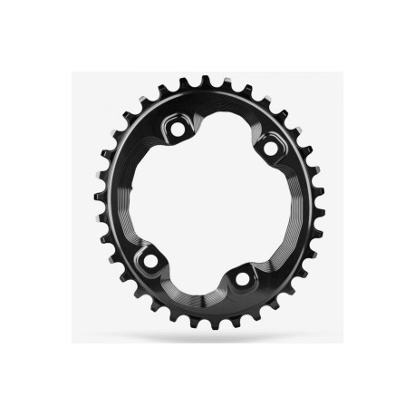 ABSOLUTE BLACK- Oval SHIMANO XT M8000/SLX M7000 96BCD Black 30T