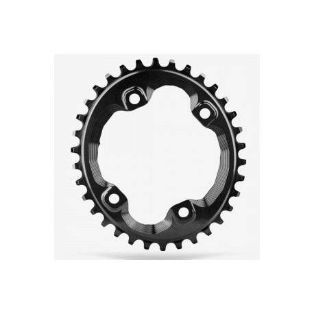 ABSOLUTE BLACK- Oval SHIMANO XT M8000/SLX M7000 96BCD Black 36T